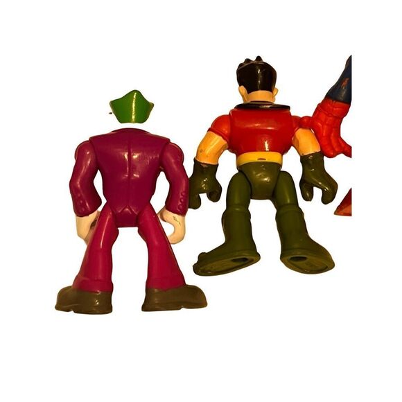 Imaginext DC Super Friends Spider Man Batman Robin & Joker Action Figures Toys - Picture 9 of 13